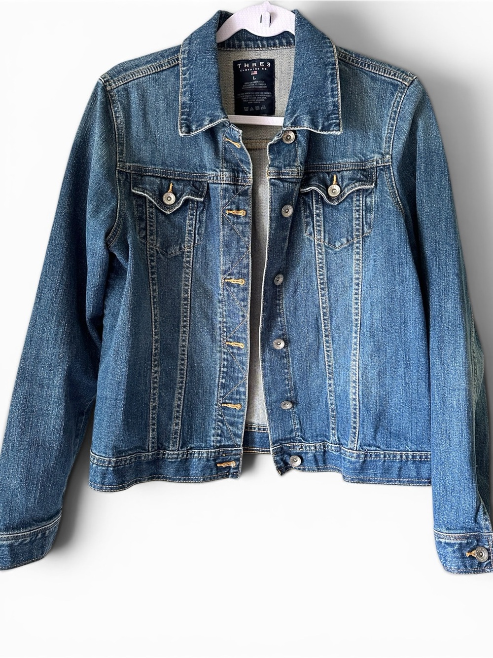 Thre3 Blue Denim Jacket